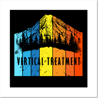 Vertical treatment vintage 2 Posters and Art